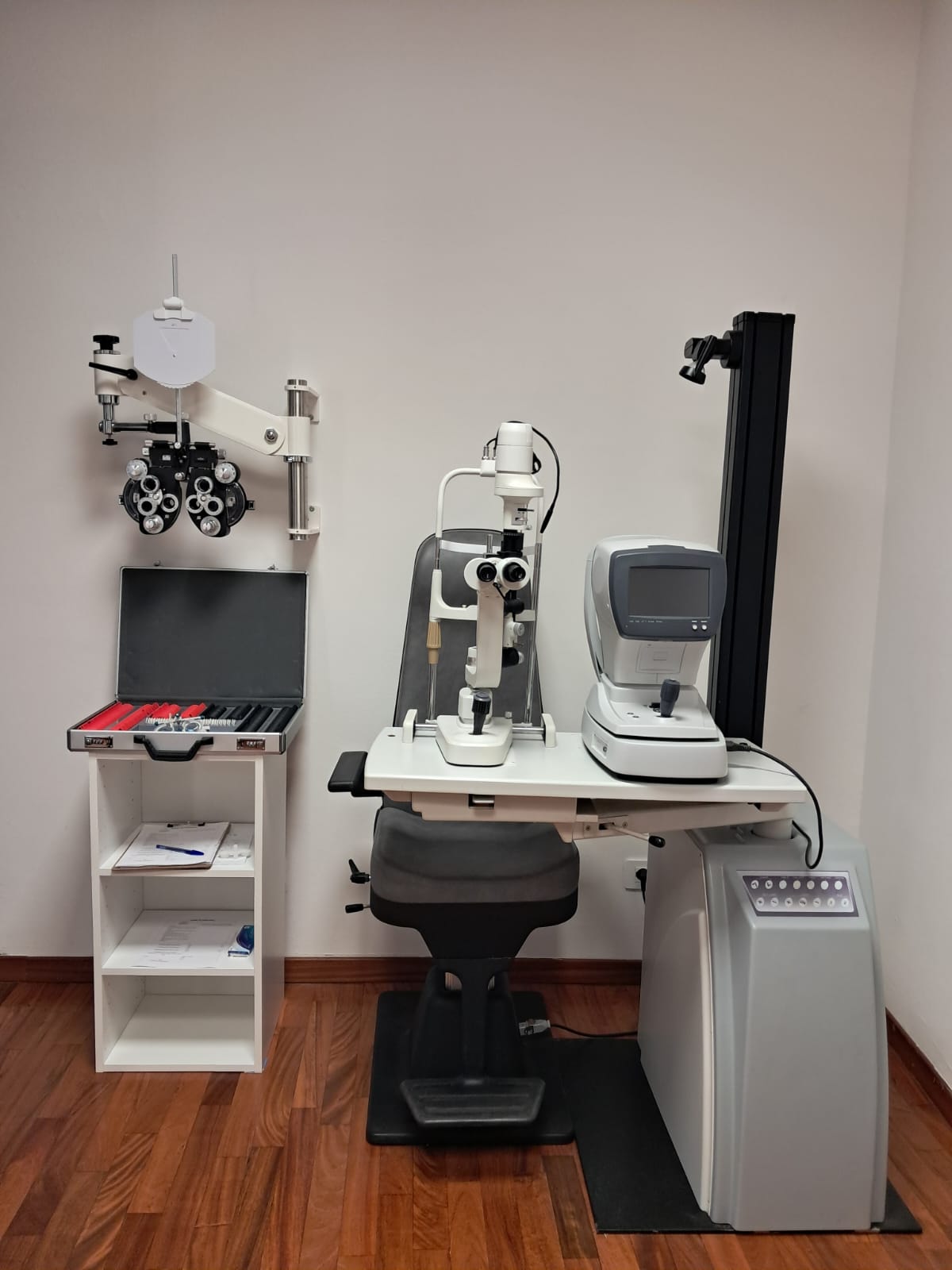 Sala di Ottica Lavizzari dedicata alla valutazione visiva optometrica